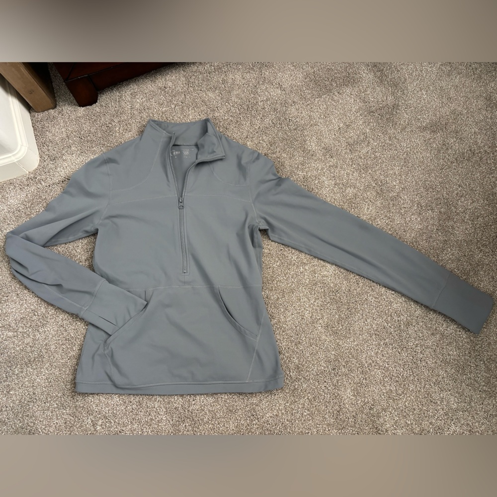 ZYIA Active Charcoal Quarter-Zip Top